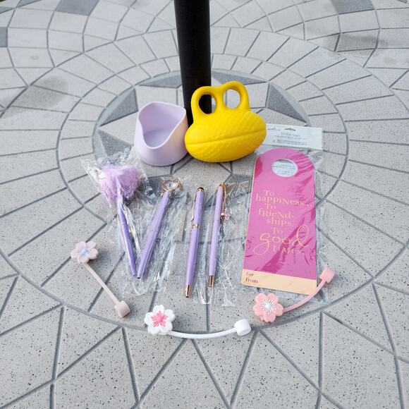 Unbranded Other - Purple Blend 10 Piece Tumbler Pen Accessory Bundle Set